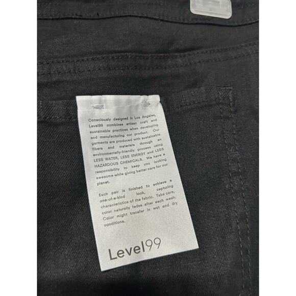 anthropologie Level 99 Elliot Lounge Pants Linen Tencel Wide Leg Minimalist 27 - Picture 11 of 15